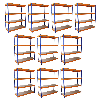 10 x S-Rax Lagerregale 150cm x 50cm