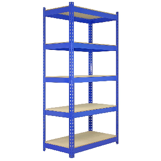 2 x Rayonnages T-Rax Bleu en Métal 75 x 150 x 30 cm-Lire la description