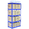 Scaffale da Garage ad Incastro T-Rax - Blu - 75cm x 30cm - 2 Pezzi