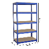 Scaffale da Garage ad Incastro T-Rax - Blu - 75cm x 30cm - 2 Pezzi