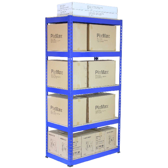 Scaffale da Garage ad Incastro T-Rax - Blu - 75cm x 30cm - 2 Pezzi-Leggi tutto