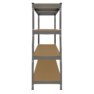 Monster Racking Q-Rax Rayonnage Robuste, 160cm L, 60cm P, Gris-Lire la description