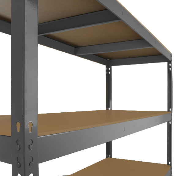 Monster Racking Q-Rax Rayonnage Robuste, 160cm L, 60cm P, Gris-Lire la description