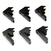2 x T-RAX Lagerregal 75cm x 150cm x 30cm Schwarz mit Gratis Verbindungsstücke