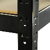 2 x T-RAX Lagerregal 75cm x 150cm x 30cm Schwarz mit Gratis Verbindungsstücke