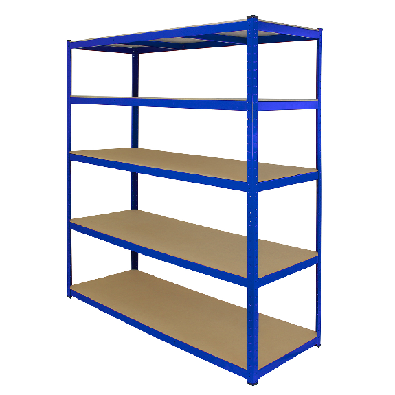 10 Scaffali T-Rax in Acciaio Senza Bulloni Blu 160cm-Leggi tutto
