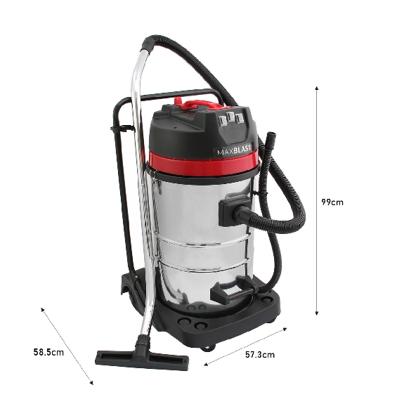 Aspirapolvere industriale 80L secco e umido-Leggi tutto