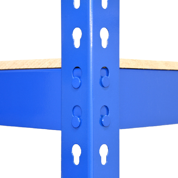 Scaffale da Garage ad Incastro Q-Rax - Blu - 120cm x 50cm - 3 Pezzi-Leggi tutto