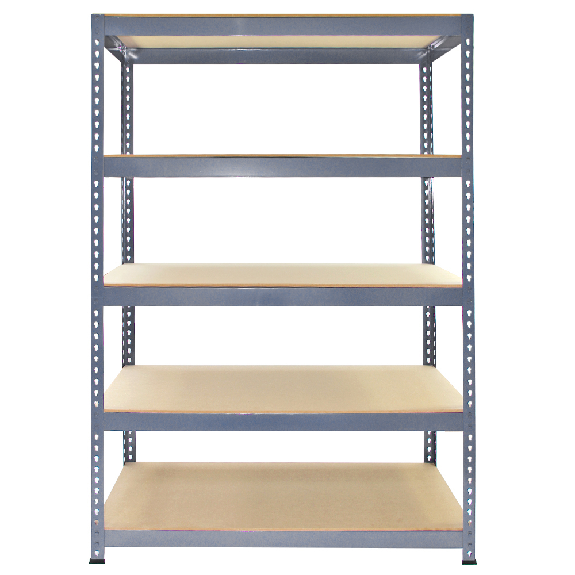 Scaffale da Garage ad Incastro Q-Rax - Grigio - 90cm x 50cm - 3 Pezzi con Martello-Leggi tutto