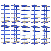 Scaffale da Garage ad Incastro T-Rax - Blu - 120cm x 45cm - 10 Pezzi