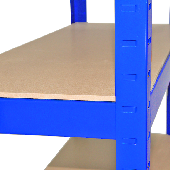 Scaffale da Garage ad Incastro T-Rax - Blu - 75cm x 30cm - 5 Pezzi con Martello-Leggi tutto
