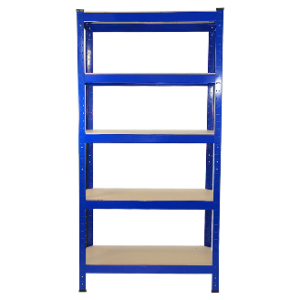 6 x Monster Racking T-Rax Rayonnage Étagère Robuste, Bleu, 75cm L, 30cm P-Lire la description