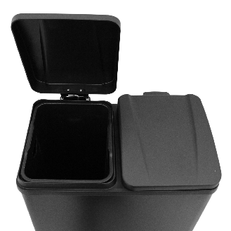Poubelle de Recyclage 60L Double Noire-Lire la description