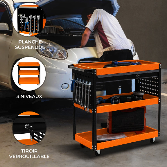 T-Mech Carrello Portautensili-Leggi tutto