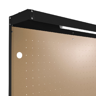 Etabli de Travail 120 cm à Tiroir & LED - Noir-Lire la description