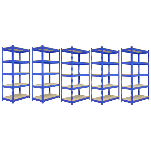 Unidades de estanterías de acero sin pernos Monster Racking Q-Rax - Estantes versátiles y robustos para garaje, almacén, invernadero o taller-Leer más