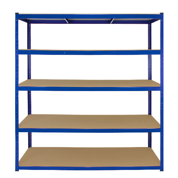 5 Scaffali T-Rax in Acciaio Senza Bulloni Blu 160cm-Leggi tutto