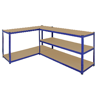 Monster Racking T-Rax 5 x Rayonnage, Bleu, 160cm Largeur, 60cm Profondeur-Lire la description