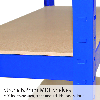 Estantería T-Rax de Acero Azul 75cm x 30cm x 150cm
