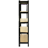 Scaffale da Garage ad Incastro T-Rax - Nero - 75cm x 30cm - 8 Pezzi