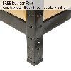 Scaffale da Garage ad Incastro T-Rax - Nero - 75cm x 30cm - 8 Pezzi