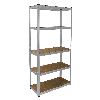 3 x E-Rax Galvanisiertes Lagerregal