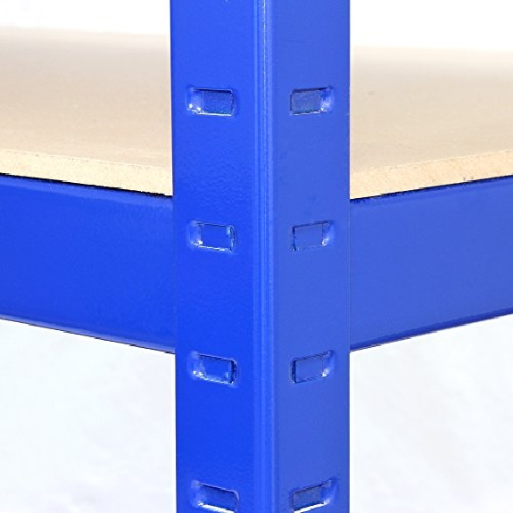 3 Scaffali T-Rax In Acciaio Senza Bulloni Blu 120cm-Leggi tutto