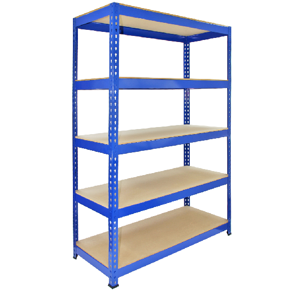3x Q-Rax Lagerregale 180 x 90 x 50cm + 2 x Lagerregale 180 x 120 x 50cm Blau-Beschreibung lesen