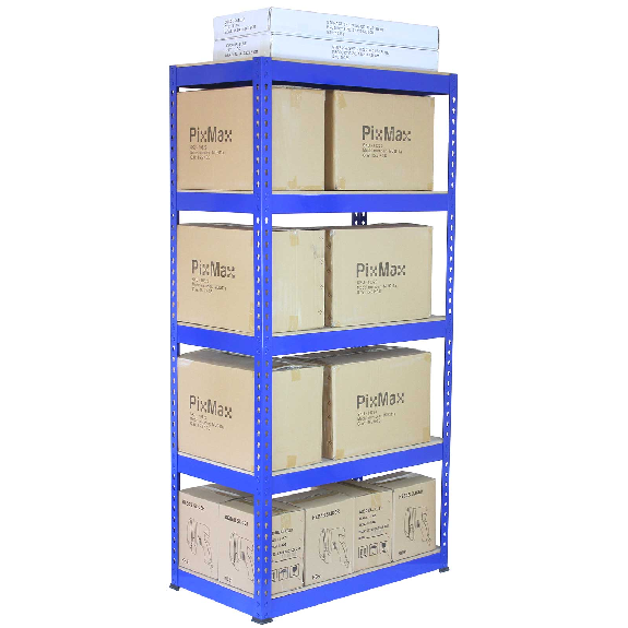 3x Q-Rax Lagerregale 180 x 90 x 50cm + 2 x Lagerregale 180 x 120 x 50cm Blau-Beschreibung lesen