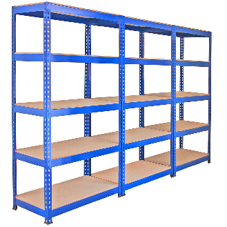 Scaffale da Garage ad Incastro Q-Rax - Blu - 90cm x 50cm-Leggi tutto