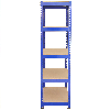 Q-Rax Lagerregal Blau - 90cm x 180cm x 50cm