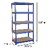 Q-Rax Lagerregal Blau - 90cm x 180cm x 50cm