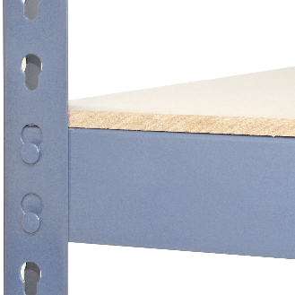 3 Rayonnages Q-Rax en Acier Sans Boulons Gris - 120cm x 182,5cm x 50cm & Maillet-Lire la description