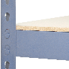 Scaffale da Garage ad Incastro Q-Rax - Grigio - 120cm x 50cm - 3 Pezzi con Martello
