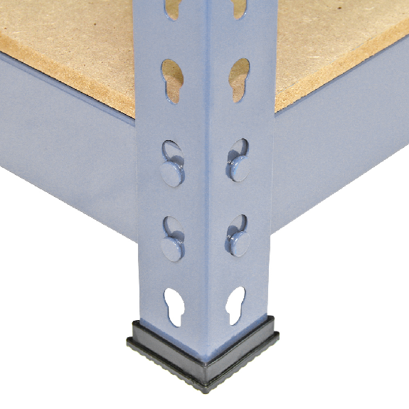 Scaffale da Garage ad Incastro Q-Rax - Grigio - 120cm x 50cm - 3 Pezzi con Martello-Leggi tutto