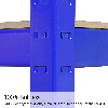 5 Scaffali T-Rax In Acciaio Senza Bulloni Blu 120cm