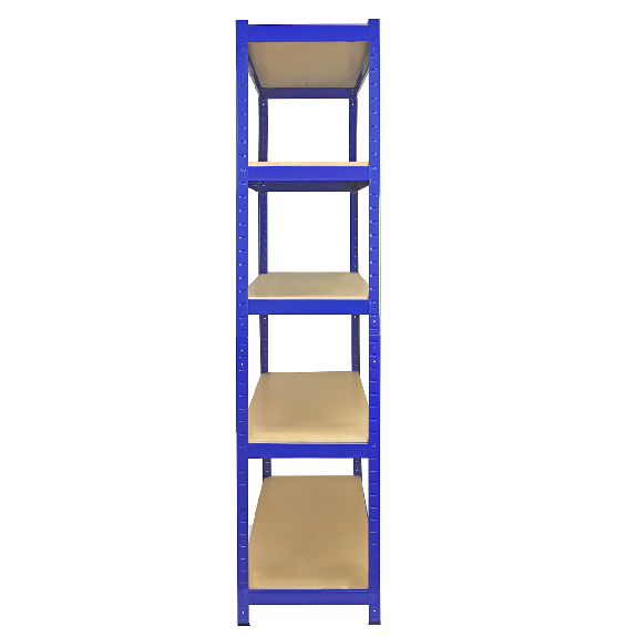 5 Scaffali T-Rax In Acciaio Senza Bulloni Blu 120cm-Leggi tutto
