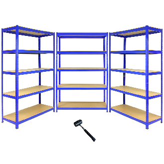 3 x T-Rax 1200mm x 450mm x 1800mm Bleu-Lire la description