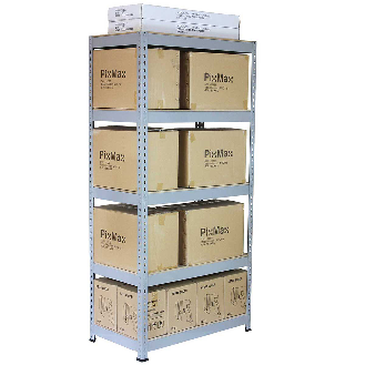 Q-Rax Étagères Rangement Gris- 90cm x 180cm x 50cm-Lire la description