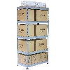 Q-Rax 90cm Lagerregal Grau