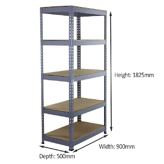 Q-Rax 90cm Lagerregal Grau-Beschreibung lesen