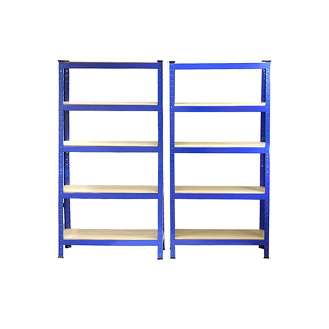 2 x Monster Racking T-Rax Rayonnage Étagère Robuster, Bleu, 75cm L, 30cm P-Lire la description