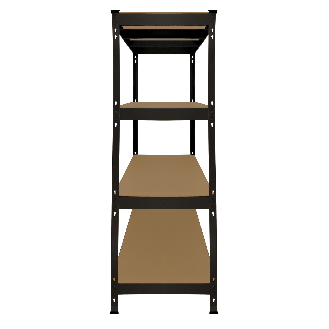 Monster Racking Rayonnage robuste Q-Rax Monster à étagères pour garage, 360 kg/étagère, 160cm x 60cm x 160cm, Noir-Lire la description