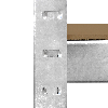 2 x Estanterías de Acero Galvanizado 90x40x180cm