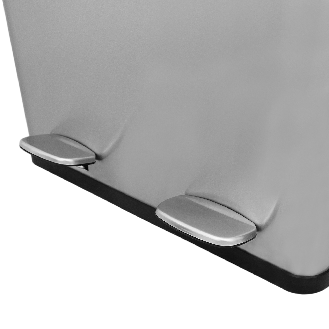 Poubelle de Recyclage 60L Double Acier Inoxydable-Lire la description