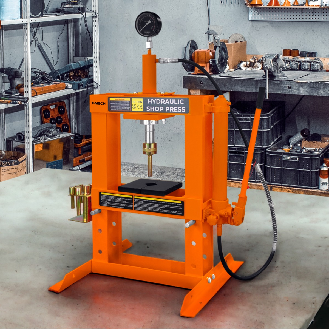 Hydraulische Werkstattpresse mit Manometer - 10 Tonne-Beschreibung lesen