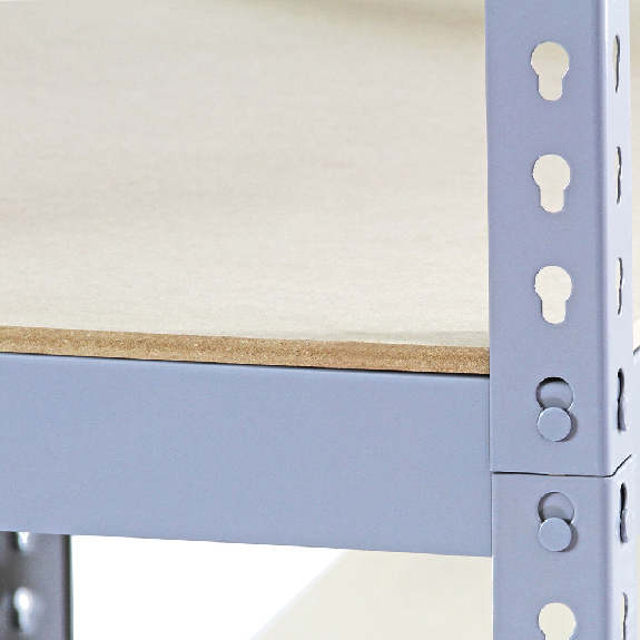 10 x Estanterías Metálicas Q-Rax, Gris, 90 x 50 x 180cm-Leer más