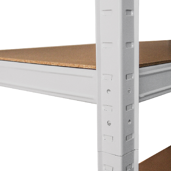 E-RAX Weißes Regal 90 x 40 x 180 cm E-RAX Weißes Regal 90 x 40 x 180 cm-Beschreibung lesen
