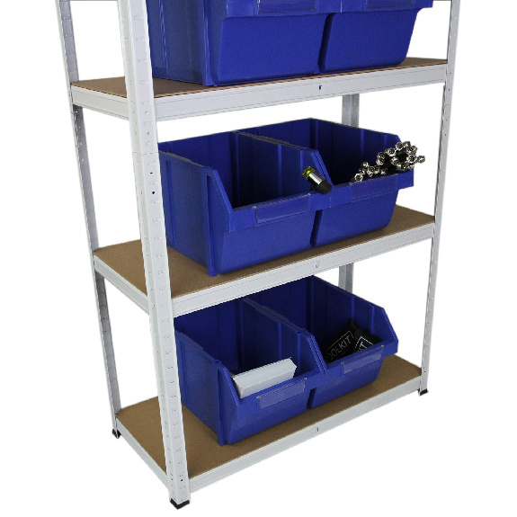 E-RAX Weißes Regal 90 x 40 x 180 cm E-RAX Weißes Regal 90 x 40 x 180 cm-Beschreibung lesen