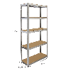 Unidades de estanterías de acero galvanizado Monster Racking - Versátiles y robustas para su garaje, almacén, invernadero o taller